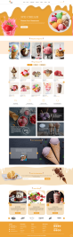 网页设计制作网站素材下载，甜品店网页模板html案例