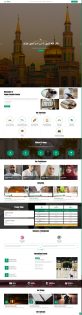 网页制作代码，伊斯兰教网页设计模板