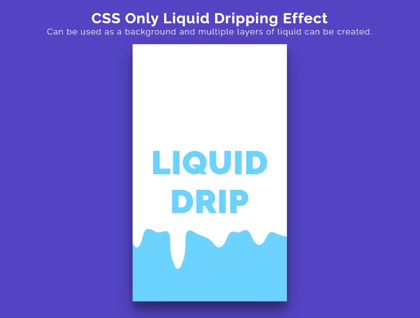 css液體蔓延特效，滴水動(dòng)圖素材下載