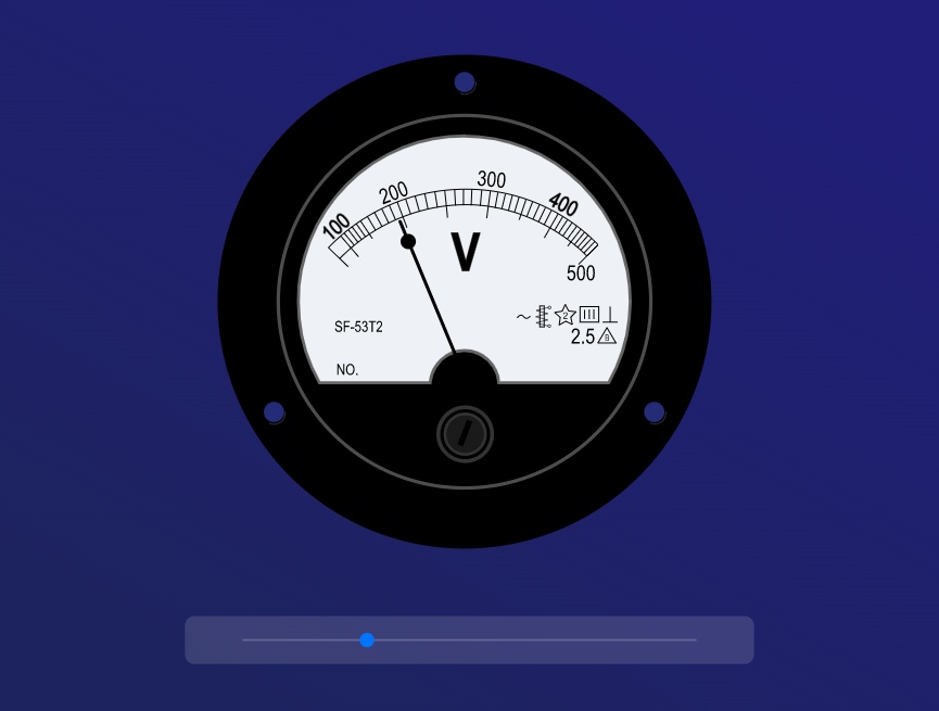 電壓表模擬器下載，svg動(dòng)畫制作案例