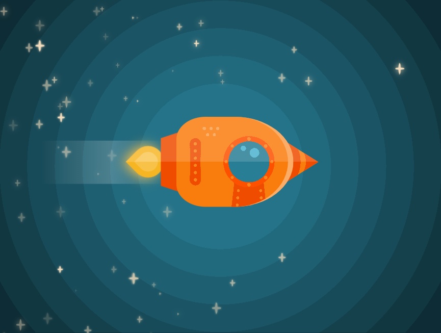css動畫效果代碼，宇宙飛船動態(tài)圖片素材