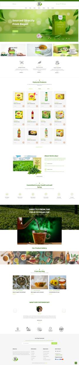 网页模板设计，茶叶电商网站的建设模板