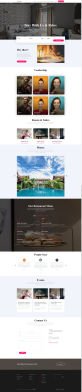 html+css网页设计，实用宾馆宣传网页模板