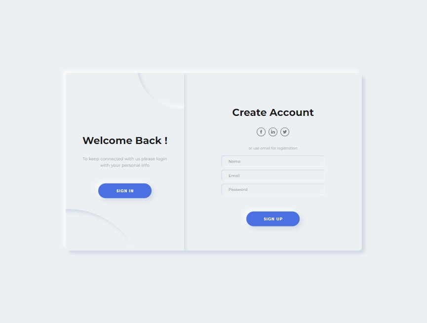 登錄注冊頁面代碼必備，新擬態(tài)ui設(shè)計模板