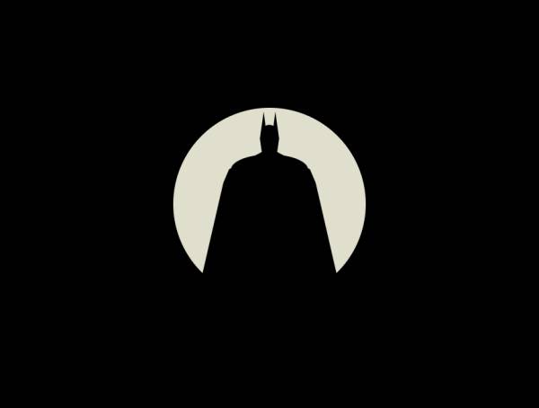 蝙蝠侠可爱头像设计，网页开场动画制作模板