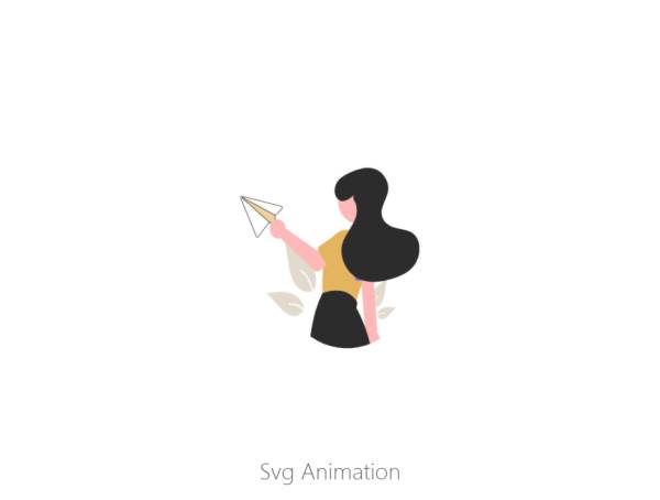 动态插画设计，svg动画制作模板