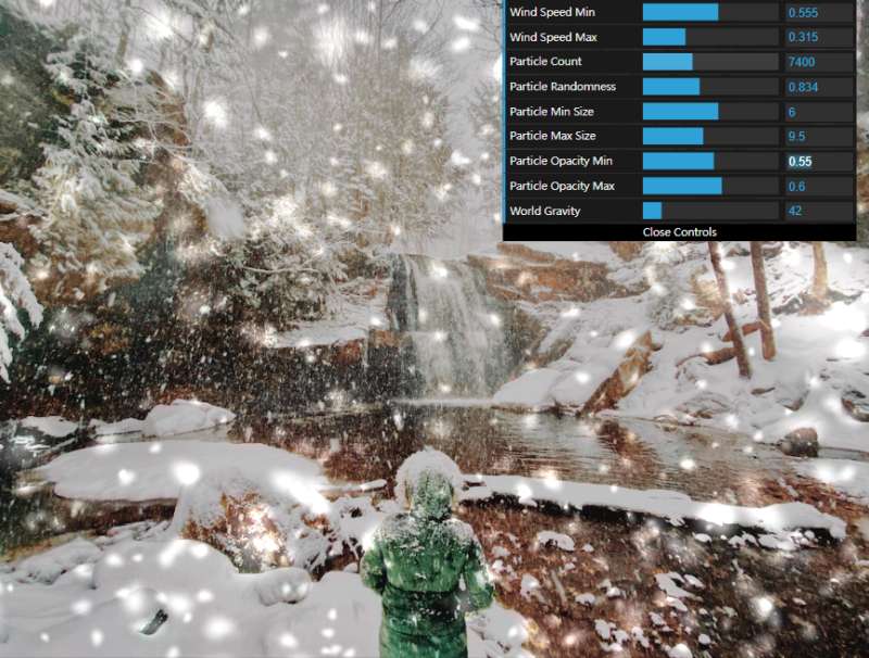 动画编辑器下载，下雪动图背景模板