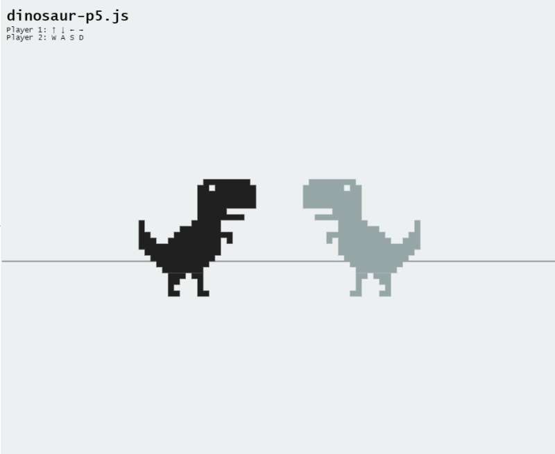 恐龙小游戏代码必备，键盘互动编程案例