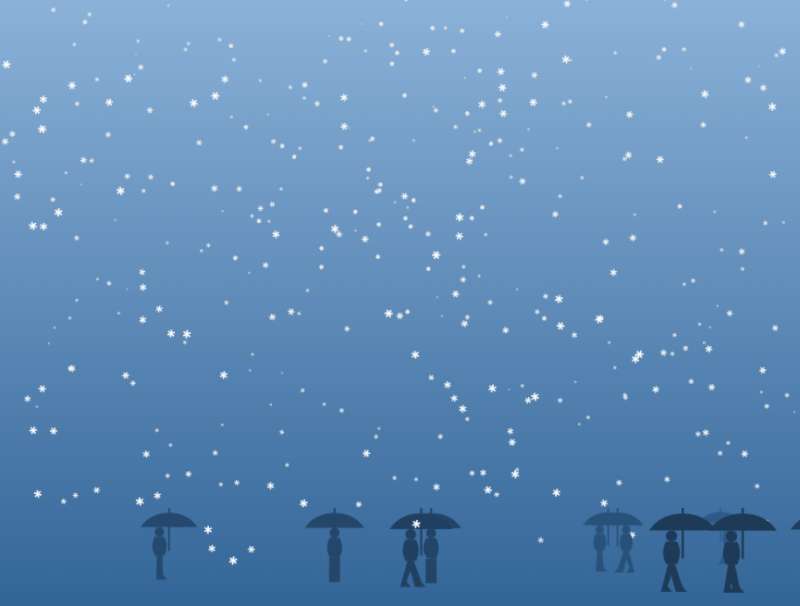 场景动画设计，雪夜行人背景图素材