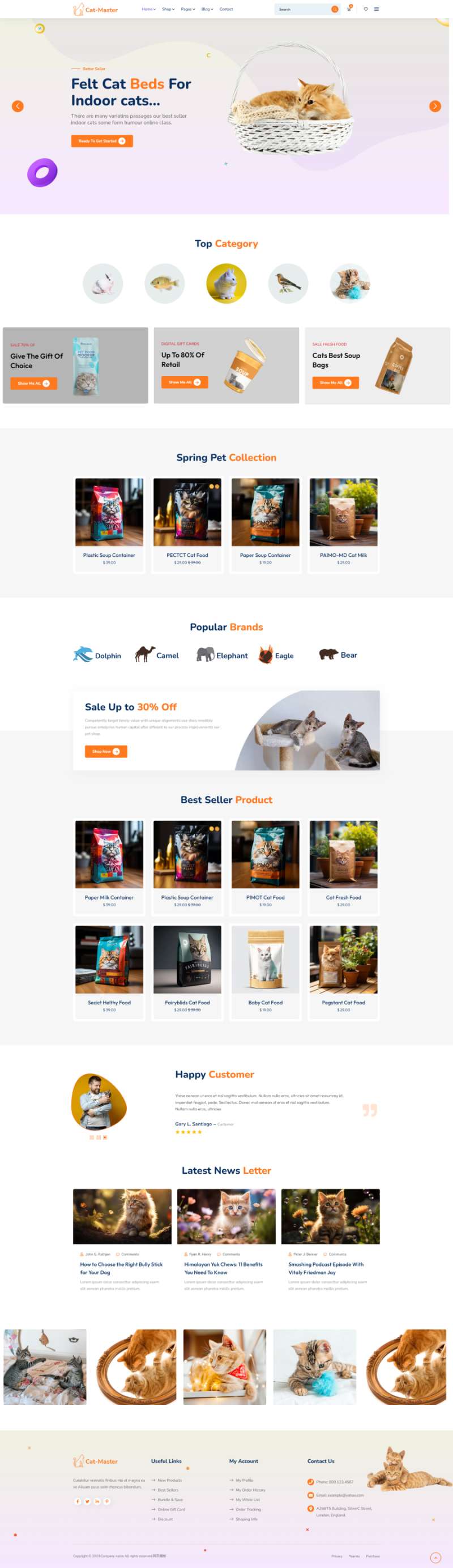 网页设计与制作模板必备，宠物商店网站开发代码下载