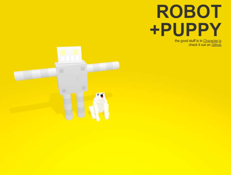 交互动画设计，机器人小狗立体动态图必备
