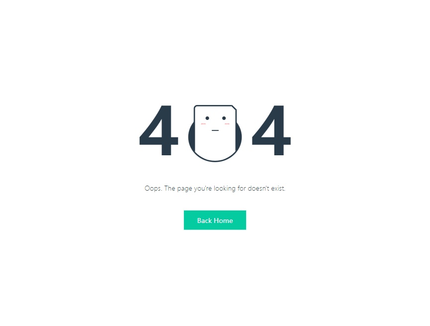 錯誤頁面模板參考，404動畫素材