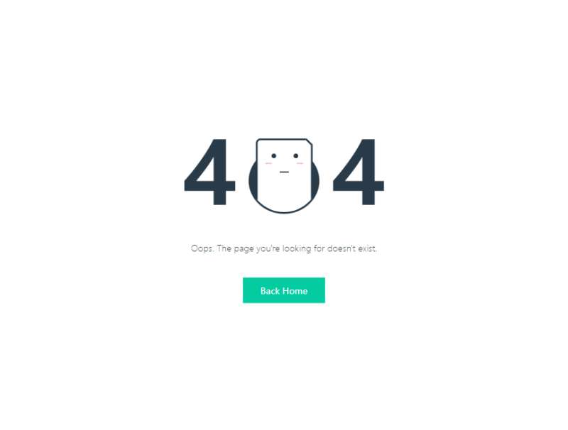 错误页面模板参考，404动画素材