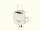 咖啡插画设计，咖啡杯卡通动态图片素材