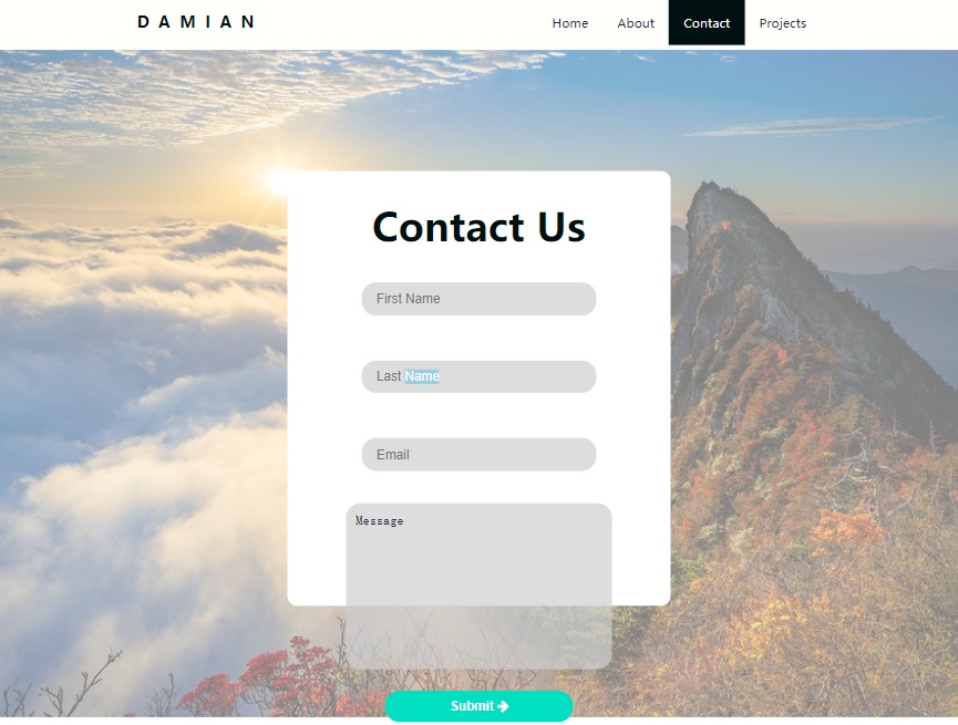 html表單設(shè)計，聯(lián)系表單模板