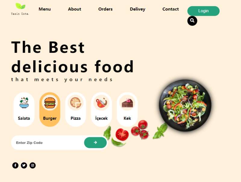 食品主题网页背景图制作，购买网页设计模板