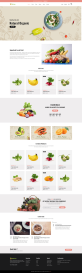 网站制作设计，高端食品网页模板