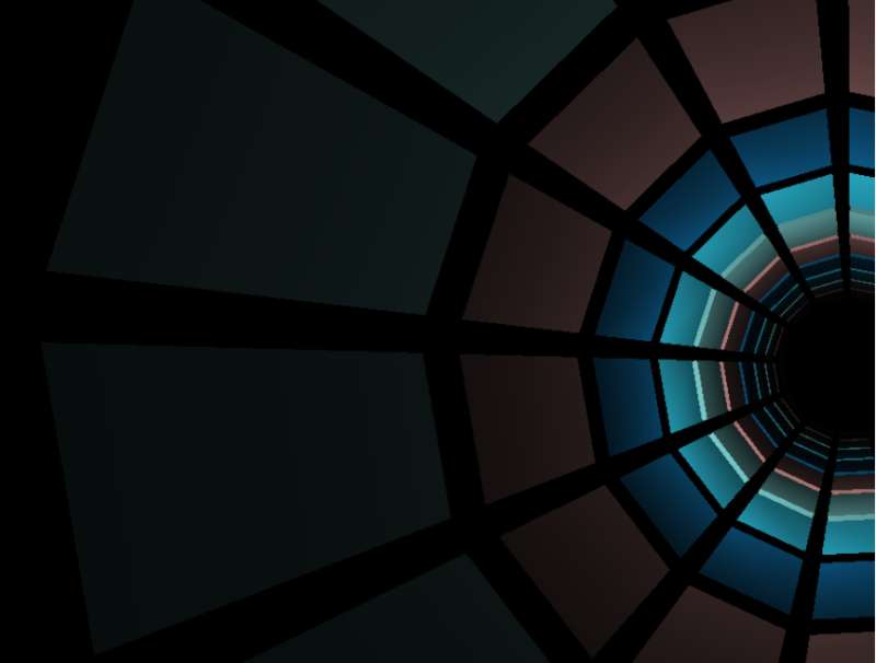 3d空间设计，超酷无限隧道动画效果图