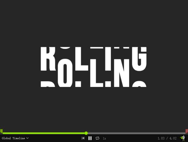 滾動字母代碼參考，字母滾動素材必備