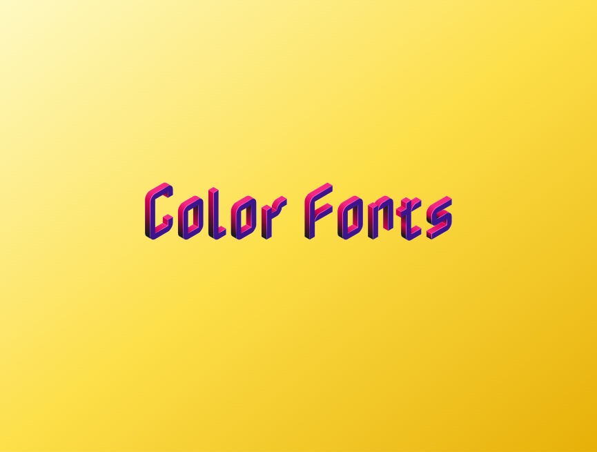 创意字体设计，彩色文字代码模板