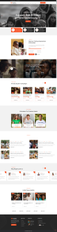 网页模板免费html，大气慈善捐款网页模板