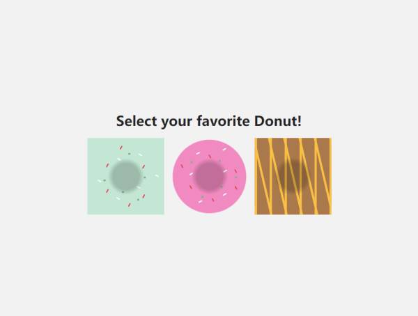 选择切换样式css，甜甜圈插画图片素材