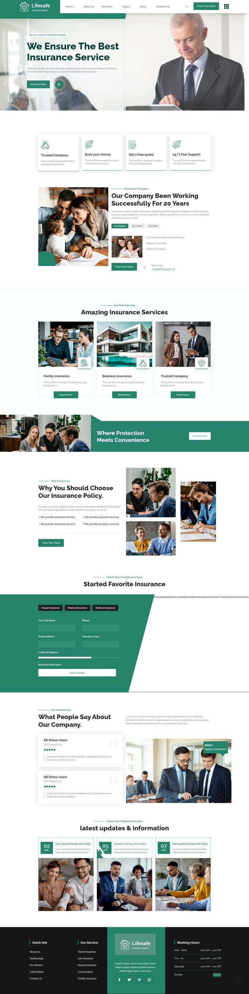 现代化人寿保险公司网站网站设计