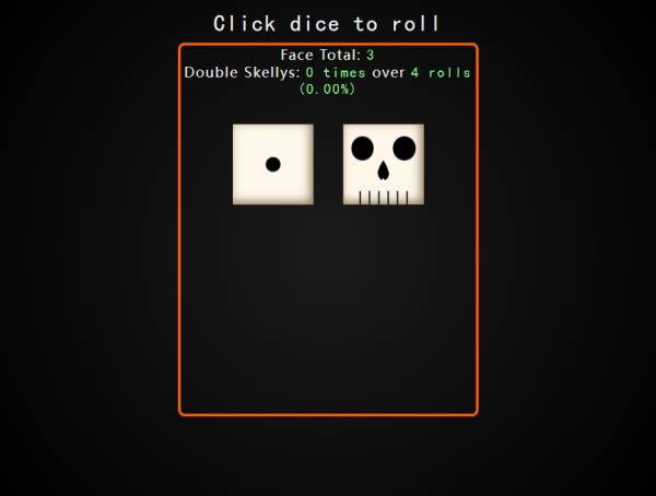 骷髅骰子随机点数抽取生成器在线素材