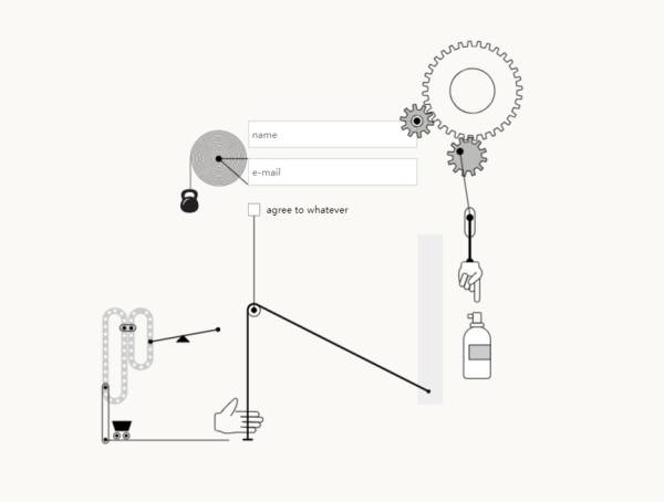 机械登录表单html页面设计模板