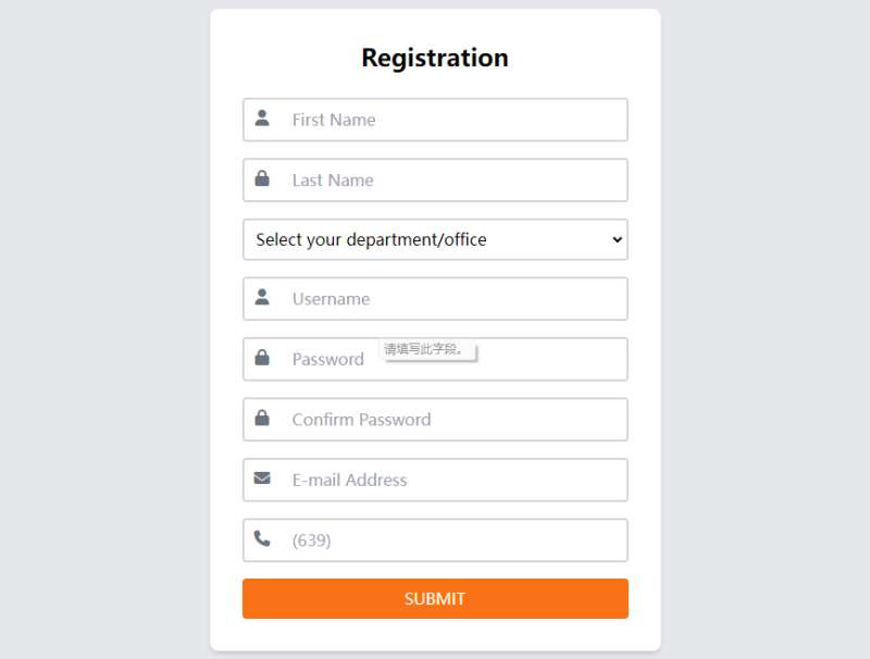 网站注册注册表单页面设计模板html下载