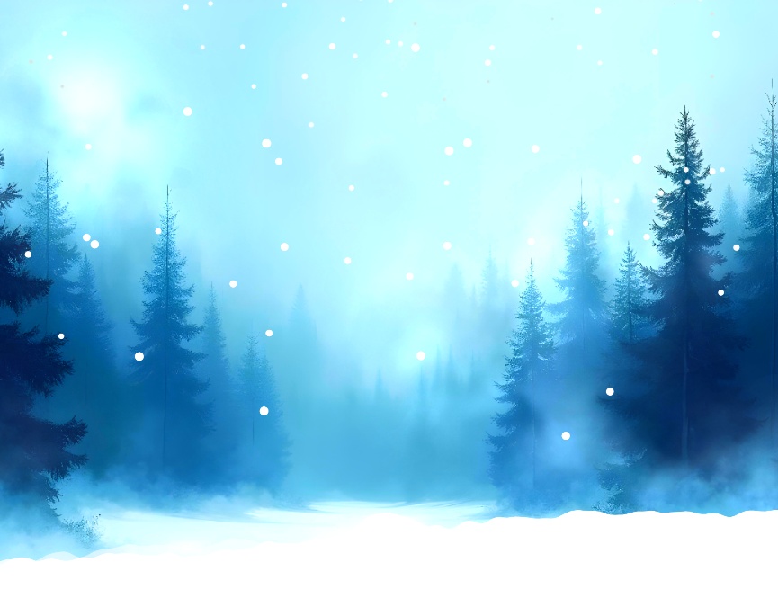 唯美下雪堆積動畫場景素材