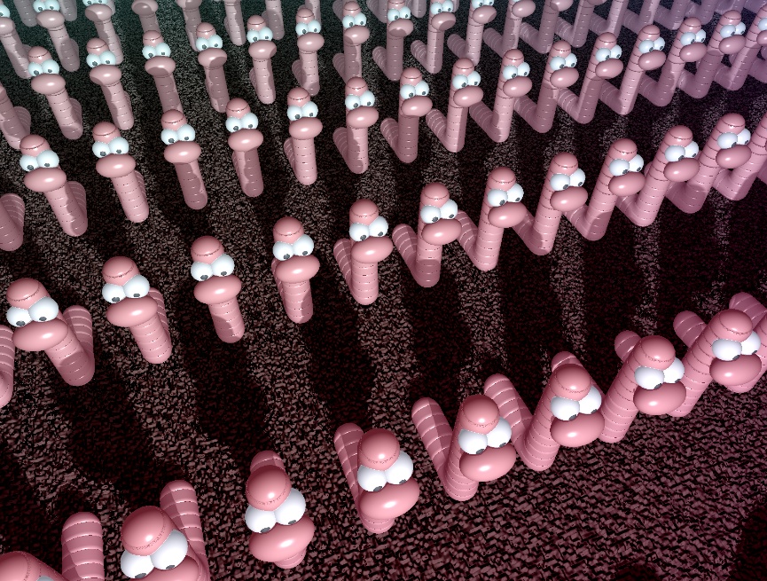 虫子列阵3d动画AV动图模板