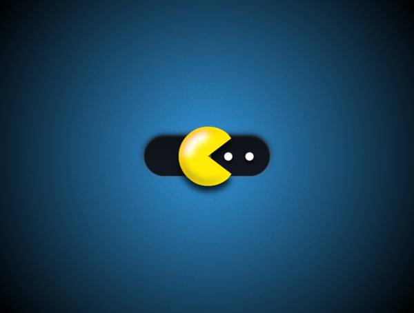 可愛游戲吃豆人動畫按鈕設(shè)計