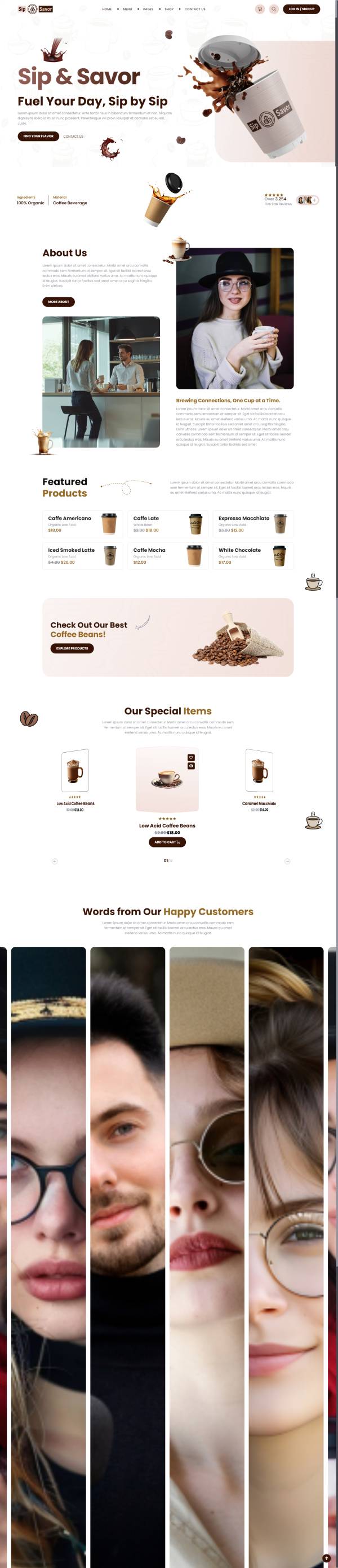 咖啡饮品连锁加盟网网页设计web大全下载