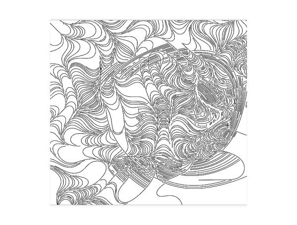 流场线条插画风格可视化素材
