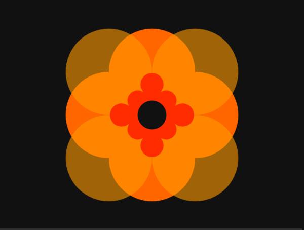花朵对称三八插画图片图案设计素材