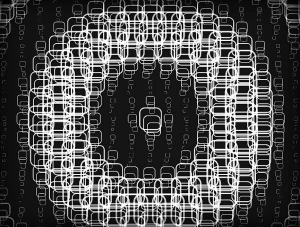 黑白二维动态圆圈扩散特效动画制作