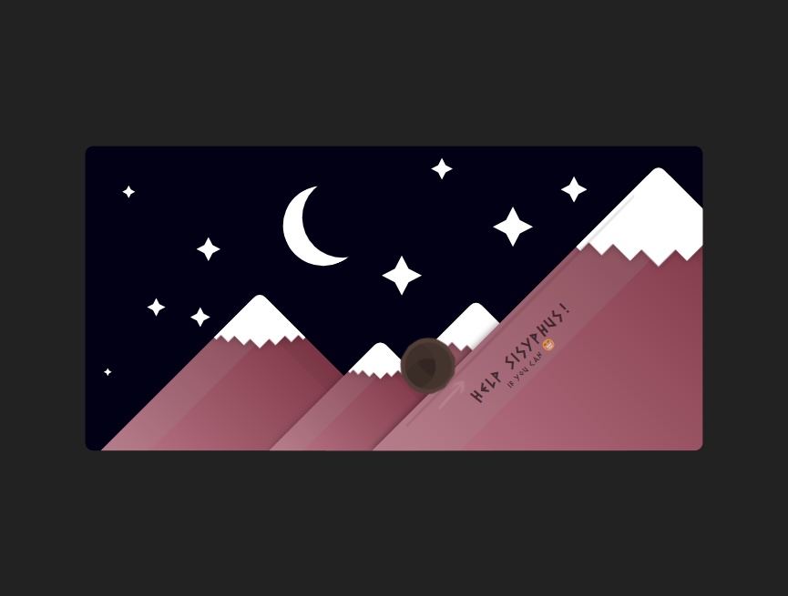 卡通山景滑块切换效果素材必备