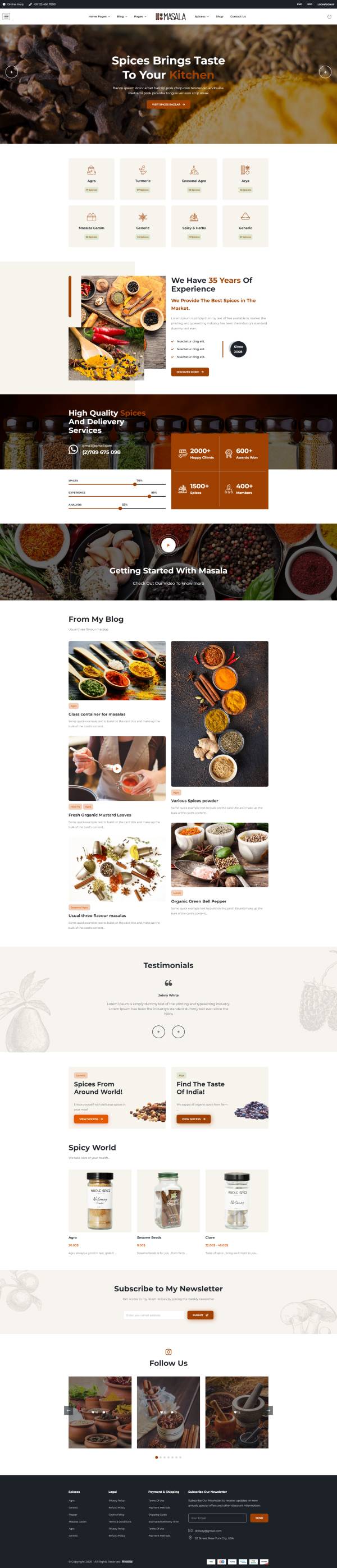 香料出口贸易公司宣传网页模板必备