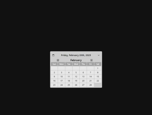 在线日历组件前端2025制作