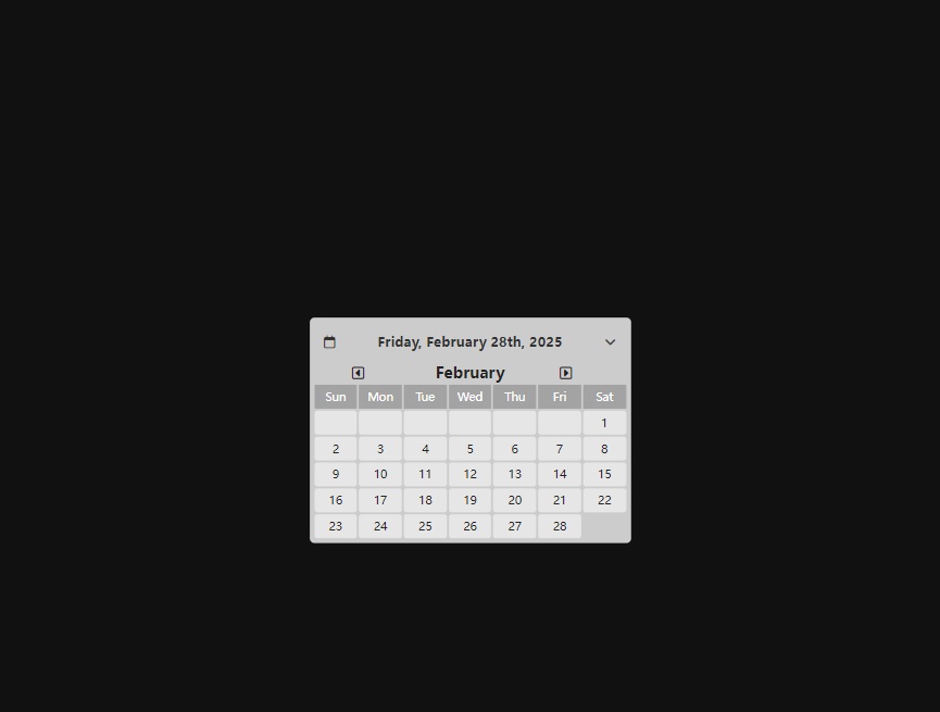 在线日历组件前端2025制作
