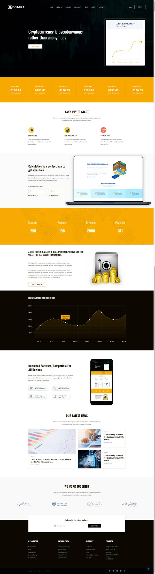 货币投资bootstrap网站官网网页制作成品免费下载