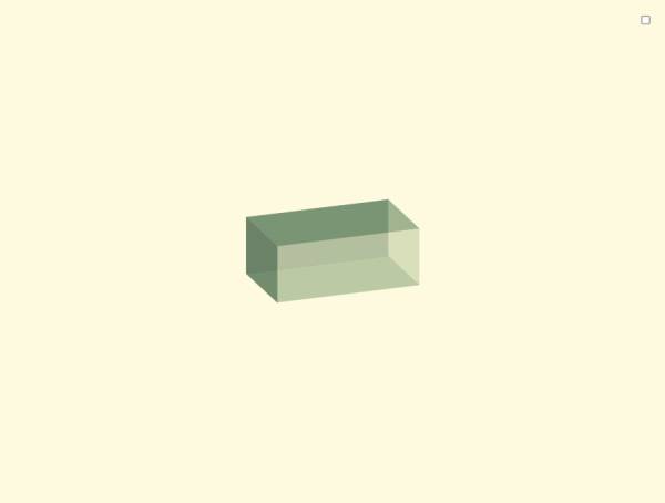 抹茶透明3d盒子几何图形模型
