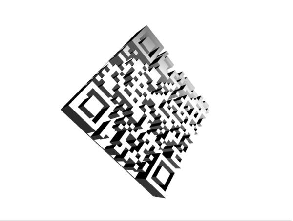 镂空二维码3d立体画制作