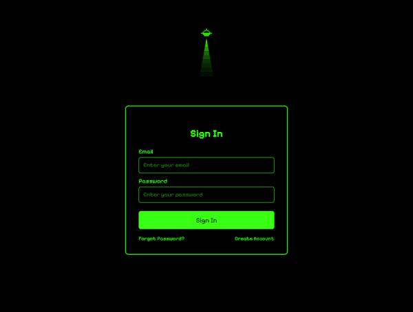 可爱科幻元素登录页面制作素材
