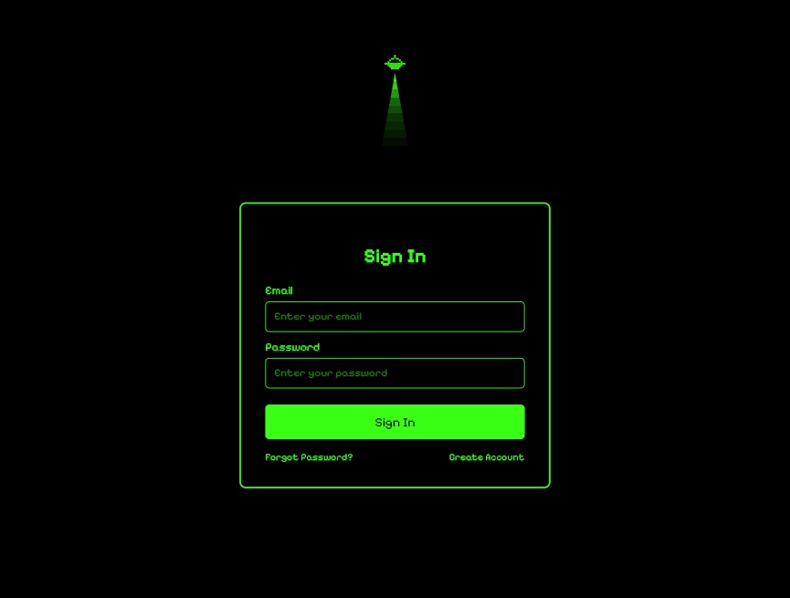 可愛科幻元素登錄頁面制作素材