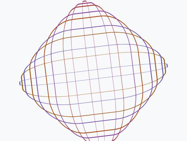 翻滚几何3D立体图动态图片素材