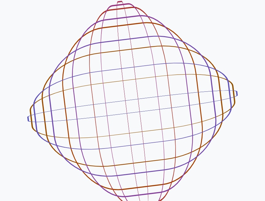翻滾幾何3D立體圖動態圖片素材