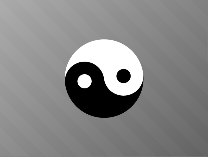 八卦黑白陰陽動態(tài)平衡素材