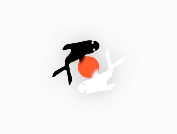新奇小鱼svg动态图标logo设计
